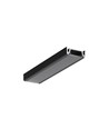 2m aluprofil SURFACE14 EE7F/TY - Svart anodiserad, utanpåliggande, LED-skena