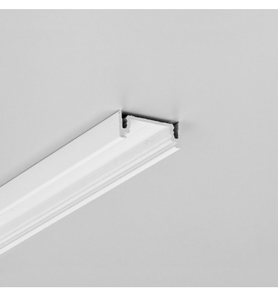 2m aluprofil SURFACE14.V2 EE7F/Y - Vitlackerad, utanpåliggande, LED-skena