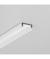 2m aluprofil SURFACE14.V2 EE7F/Y - Vitlackerad, utanpåliggande, LED-skena