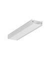 2m aluprofil SURFACE14.V2 EE7F/Y - Obehandlad aluminium, påbyggnad, LED slinga