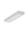 2m aluprofil SURFACE14.V2 EE7F/Y - Obehandlad aluminium, påbyggnad, LED slinga