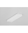 2m aluprofil SURFACE14.V2 EE7F/Y - Vitlackerad, utanpåliggande, LED-skena