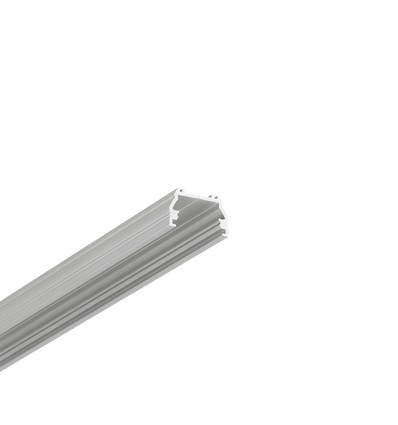 2m aluprofil UNI12 BCD/U - Anodiserad, påbyggnad, LED skena