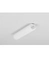 1m aluminiumprofil UNI12 BCD/U - Vit lackerad, utanpåliggande, LED-skena