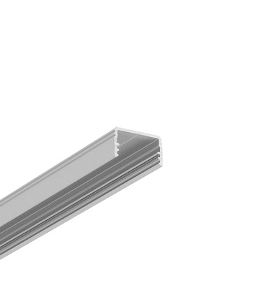 2m aluprofil UNI14 BC3/Y - Anodiserad, utanpåliggande, LED-skena
