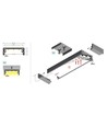 1m aluprofil WIDE24 G/W - Obehandlad aluminium, utanpåliggande, LED-skena