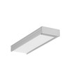 1m aluminiumprofil WIDE24 G/W - Anodiserad, utanpåliggande, LED skena