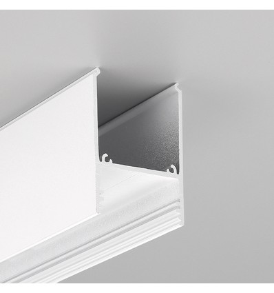 2m aluprofil COMBO30-01 ACDE-9 - Vitlackerad, utanpåliggande, LED-skena