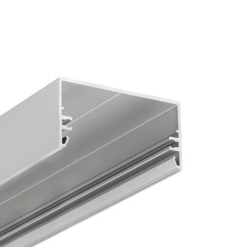 1m alu-profil LOWI C10 - Anodiserad, utanpåliggande, LED-skena