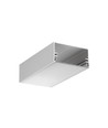 1m alu-profil LOWI C10 - Anodiserad, utanpåliggande, LED-skena