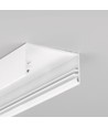 2m aluprofil LOWI C10 - Vitlackerad, utanpåliggande, LED list