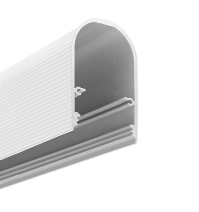 1m aluprofil NAMI23 CD-9 - Vit lackerad, utanpåliggande, LED-skena