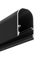 1m aluminiumprofil NAMI23 CD-9 - Svart anodiserad, utanpåliggande, LED-skena