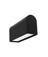 1m aluminiumprofil NAMI23 CD-9 - Svart anodiserad, utanpåliggande, LED-skena