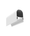 2m aluprofil NAMI23 CD-9 - Vitlackerad, utanpåliggande, LED-skena