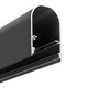 2m aluprofil NAMI23 CD-9 - Gråsvart lackerad, påbyggnad, LED skena