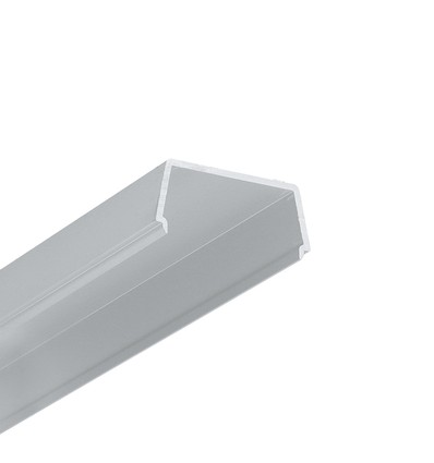 2m tillbehörsprofil NAMI23 - Anodiserad, utanpåliggande, LED-skena