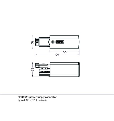 2m aluprofil PHIL.V2 C10/Q9 - Vit lackerad, utanpåliggande, LED skena
