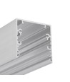 1m aluprofil PHIL53 C10 - Obehandlad aluminium, påbyggnad, LED-skena