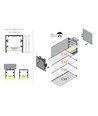 1m aluprofil PHIL53 C10 - Obehandlad aluminium, påbyggnad, LED-skena