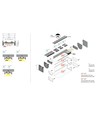 1m aluprofil VARIO30-01 ACDE-9/TY - Vit lackerad, påbyggnad, LED-skena