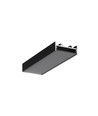 1m aluprofil VARIO30-01 ACDE-9/TY - Svart anodiserad, påbyggnad, LED-skena