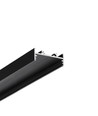 2m aluprofil VARIO30-01 ACDE-9/TY - Svart anodiserad, utanpåliggande, LED skena