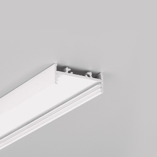 2m aluprofil VARIO30-01 ACDE-9/TY - Vitlackad, utanpåliggande, LED-skena