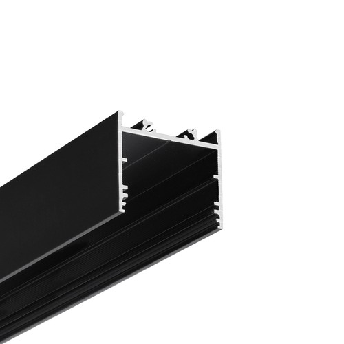2m aluminiumprofil VARIO30-02 ACDE-9/TY - Svart anodiserad, utanpåliggande, LED-skena