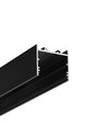 2m aluminiumprofil VARIO30-02 ACDE-9/TY - Svart anodiserad, utanpåliggande, LED-skena