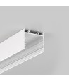 2m aluprofil VARIO30-02 ACDE-9/TY - Vit lackerad, utanpåliggande, LED-skena