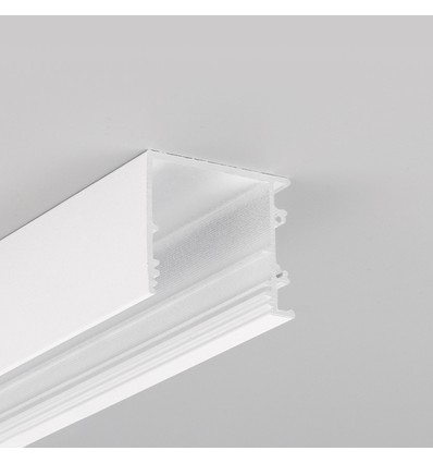1m aluprofil VARIO30-03 ACDE-9/TY - Vitlackerad, utanpåliggande, LED skena