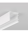 1m aluprofil VARIO30-03 ACDE-9/TY - Vitlackerad, utanpåliggande, LED skena
