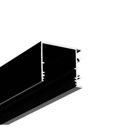 2m aluprofil VARIO30-03 ACDE-9/TY - Svartanodiserad, utanpåliggande, LED-list