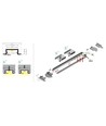 1m aluminimumprofil BEGTIN12 J/S - Anodiserad, inbyggd, LED-skena