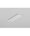 1m aluprofil BEGTIN12 J/S - Vit lackerad, inbyggd, LED-skena
