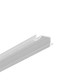 2m aluminiumprofil DIAGONAL10 C - Obehandlad aluminium, inbyggd, LED-skena