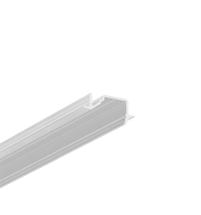 2m aluminiumprofil DIAGONAL10 C - Obehandlad aluminium, inbyggd, LED-skena