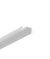 2m aluminiumprofil DIAGONAL10 C - Obehandlad aluminium, inbyggd, LED-skena