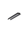 40 st. 2m aluprofil BEGTIN12 J/S - Svart anodiserad, inbyggd, LED-skena