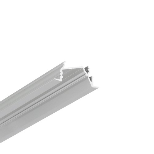 1m aluprofil DIAGONAL14 F/TY - Anodiserad, infälld, LED skena