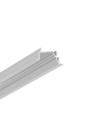 1m aluprofil DIAGONAL14 F/TY - Obehandlad aluminium, inbyggd, LED-skena