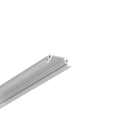 1m aluprofil GROOVE10 BC/UX - Anodiserad, infälld, LED-skena