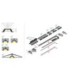 1 m aluprofil GROOVE10 BC/UX - Obehandlad aluminium, inbyggd, LED-skena