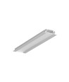 1m aluprofil GROOVE10 BC/UX - Anodiserad, infälld, LED-skena