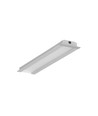 1m aluprofil GROOVE10 BC/UX - Anodiserad, infälld, LED-skena