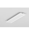 1m aluprofil GROOVE10 BC/UX - Vitlackerad, infälld, LED-skena
