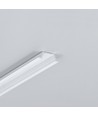 2m aluprofil GROOVE10.V2 A1C/U - Vitlackerad, infälld, LED-skena