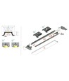2m aluprofil GROOVE10.V2 A1C/U - Obehandlad aluminium, inbyggd, LED-skena