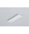2m aluprofil GROOVE10.V2 A1C/U - Vitlackerad, infälld, LED-skena